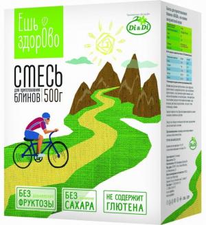 Ешь Здорово смесь для блинов без глютена на основе амаранта, 500 г
