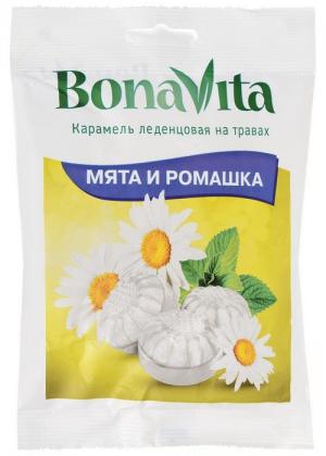 Карамель леденцовая Bonavita мята и ромашка на травах 60гр