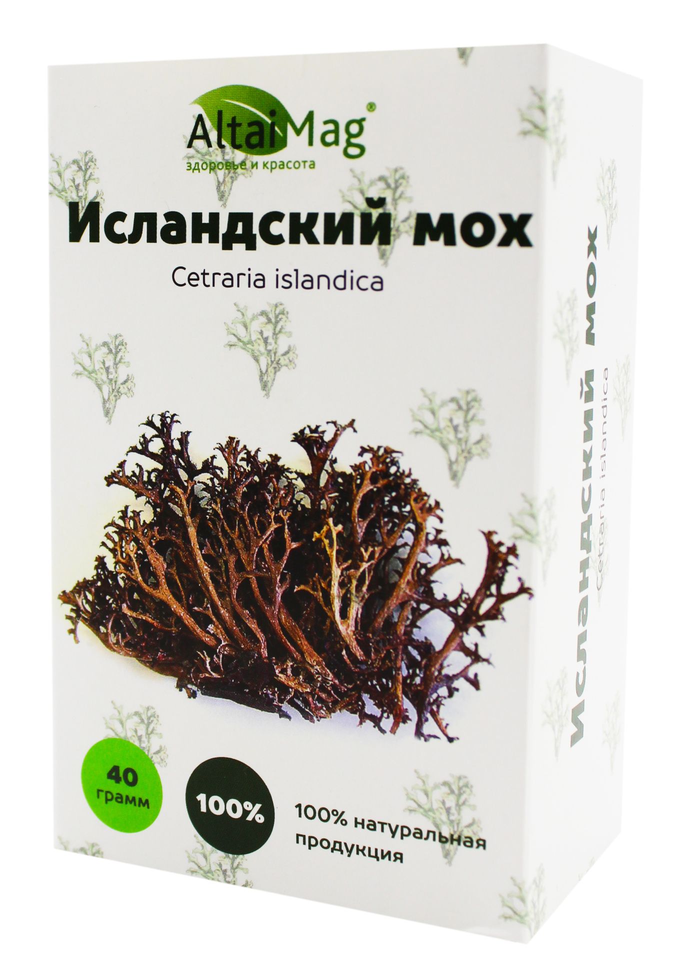 Исландский мох (цетрария) АлтайМаг 40г в Барнауле — купить недорого по  низкой цене в интернет аптеке AltaiMag
