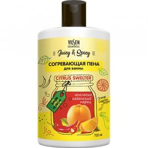 Вилсен пена для ванны Согревающая Juicy Spicy апельсин-кайенский перец 700мл