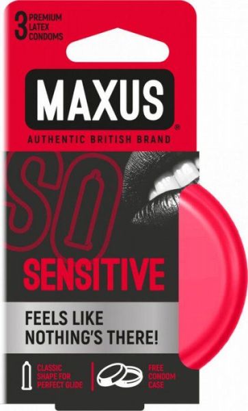 Презерватив Maxus Sensitive ультратонкие 3шт фотография
