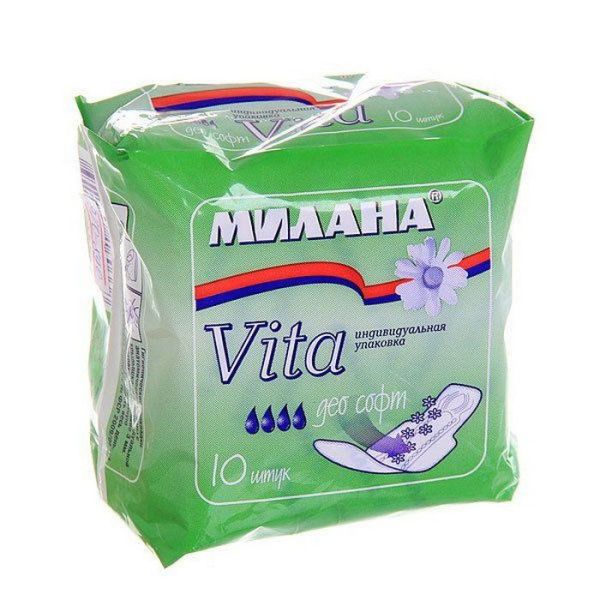 Прокладки Милана vita ультратонкие део софт 10шт фотография