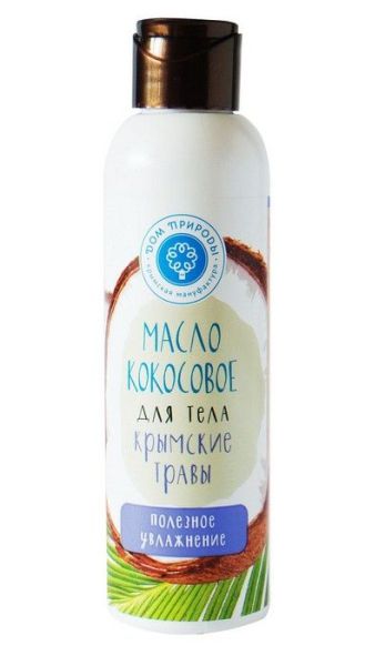 Изображение товара Масло кокосовое для тела с экстрактами и жирными маслами крымские травы Дом Природы,150мл Масло кокосовое для тела с экстрактами и жирными маслами крымские травы Дом Природы,150мл фотография