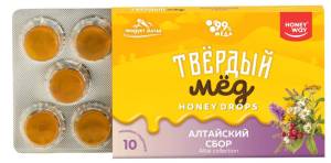 Твердый мед Алтайский сбор HoneyWay 30г