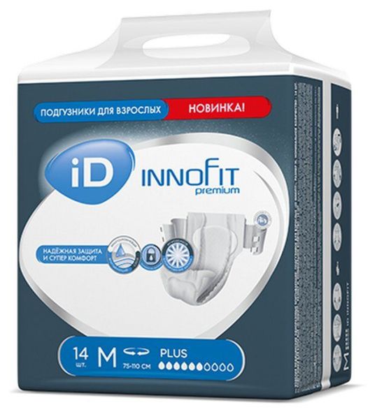 Подгузники для взрослых iD INNOFIT размер М 14шт фотография